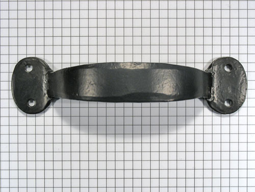 Smeedijzere vaste handgreep zwart