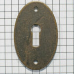 Sleutelplaat ijzer verbronsd