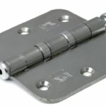 Kogellagerscharnier 76x76 mm ronde hoek losse pen