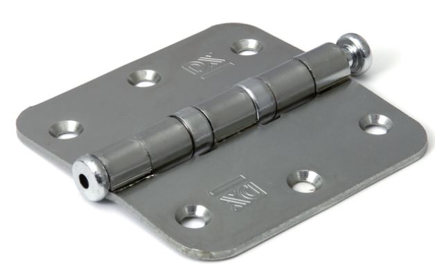 Kogellagerscharnier 76x76 mm ronde hoek losse pen