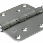 Kogellagerscharnier 89x89 mm ronde hoek losse pen