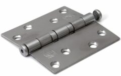 Kogellagerscharnier 89x89 mm rechte hoek losse pen RVS