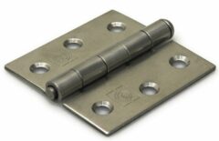Scharnier 63x63 mm rechte hoek losse pen RVS