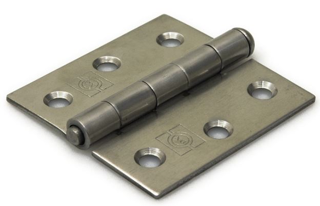 Scharnier 63x63 mm rechte hoek losse pen RVS