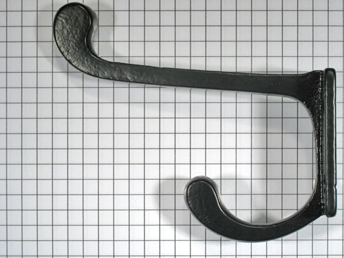 Hoed en jashaak ijzer zwart