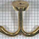 Kapstok onderbouw, geelmessing