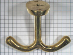 Kapstok onderbouw, geelmessing