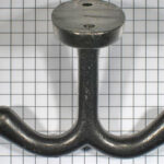 Kapstok onderbouw, ijzer blank