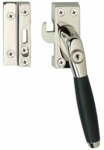 Intersteel SKG1 Afsluitbare raamsluiting rechts Ton 400 nikkel/ebbenhout compleet