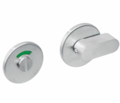 WC-sluiting 8mm rond plat verdekt RVS Geborsteld