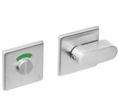 WC-sluiting 8mm vierkant plat verdekt RVS Geborsteld