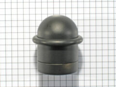 Deurstop met ring, zwart