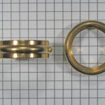 Messing stoelpootring