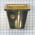 Sok messing vierkant