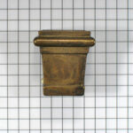 Stoelpoothuls brons antiek