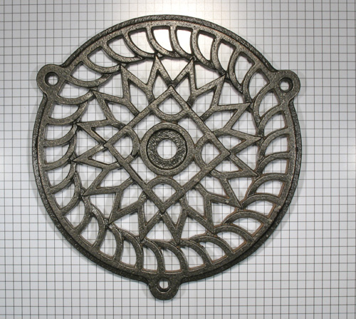 Rooster, ijzer blank gelakt