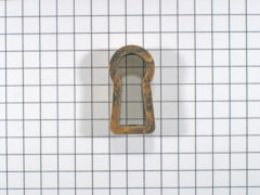 Sleutelentree messing antiek