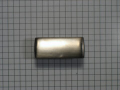 Knop rechthoeking messing mat nikkel