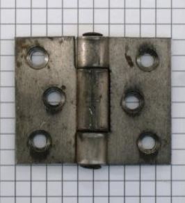 Scharnier ijzer ruw , 4x5 cm (onbehandeld)