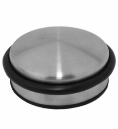 Deurstopper 92x40 mm vloermodel losse schijf rvs finish
