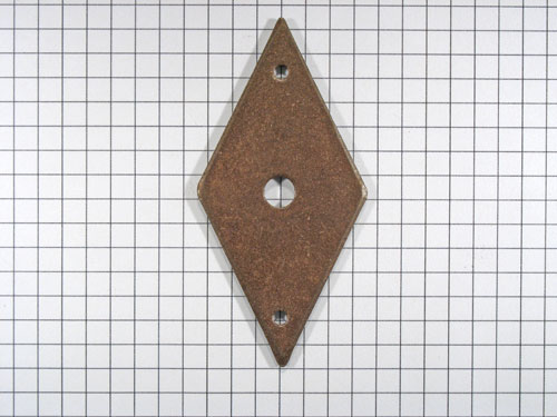 Achterplaat ruit ijzer geroest