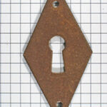 Sleutelplaat ijzer geroest