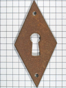 Sleutelplaat ijzer geroest