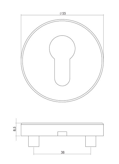 Intersteel PC-plaatjes verdekt rvs - Afbeelding 2