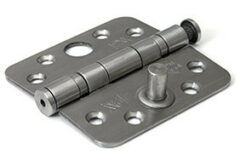 Kogellagerscharnier 89x89x3 mm ronde hoek SKG3 RVS