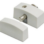 Oplegslot smal met cilinderslot wit SKG1®