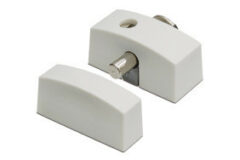 Oplegslot smal met cilinderslot wit SKG1®