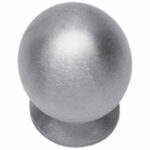 Intersteel Knop bolrond achterplaat Ø25mm rvs