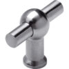 Knop T-vorm 18mm recht rvs Intersteel