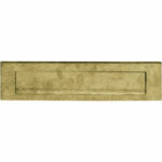 Briefplaat met klep/rand messing getrommeld