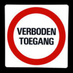 verboden toegang