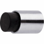 Deurstop wandmontage 22x30mm kort rvs