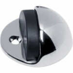 Deurstop bolrond chroom
