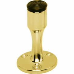 Deurstop recht model messing ongelakt