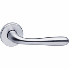 Deurkruk Jupiter op rozet chroom mat