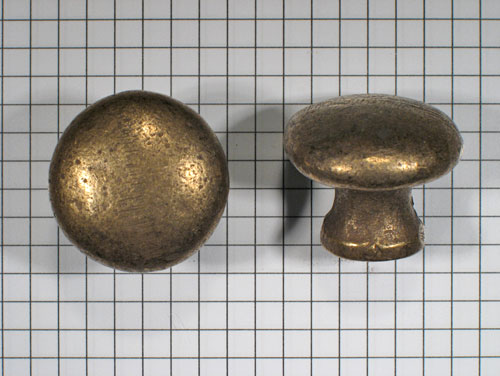 Knop brons antiek 30 mm