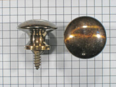 Knop messing antiek 25 mm