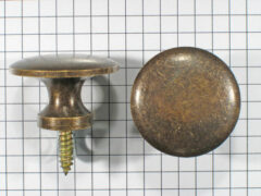 Knop messing oud 30 mm