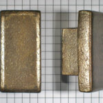 Knop rechthoekig brons antiek 50 x 24 x 24 mm