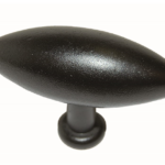 Meubelknop ovaal zwart