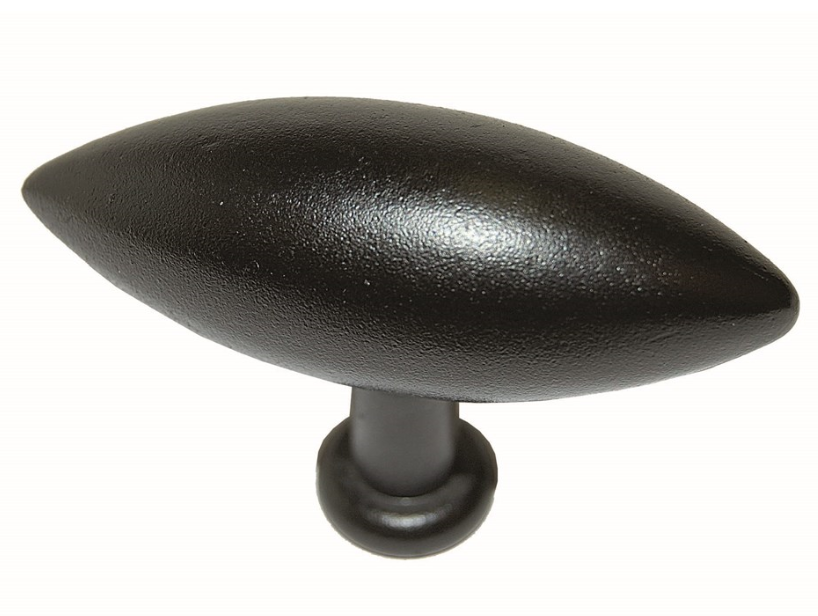 Meubelknop ovaal zwart