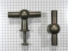 Kraanknopje 55 mm ijzer geroest