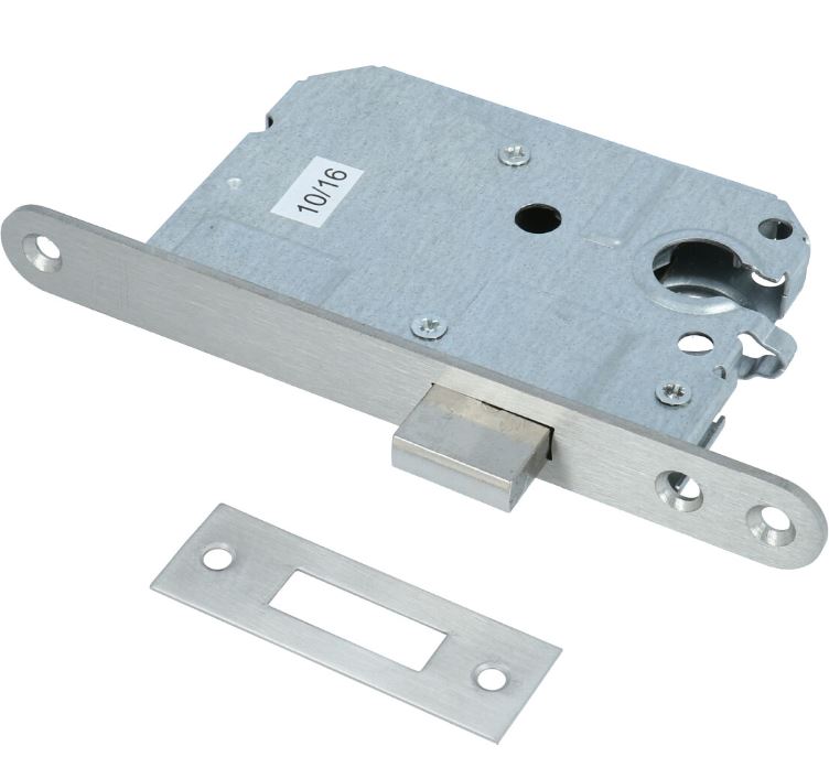 Kastslot euro cilinder met RVS voorplaat