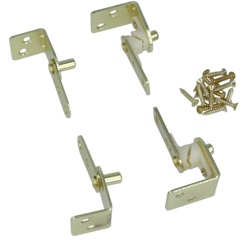 Saloondeurscharnier staal vermessingd