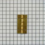 Scharniertje 25 x 13 mm ijzer vermessingd