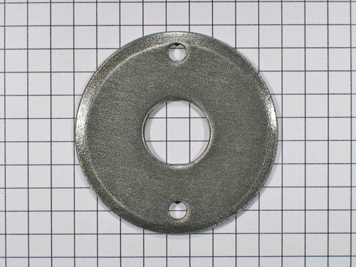 Rozet ijzer blank rond tbv deurklink